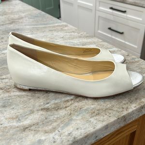 Cole Haan NikeAir Womens Astoria Peep Tor Ballet Flats Sz 8.5